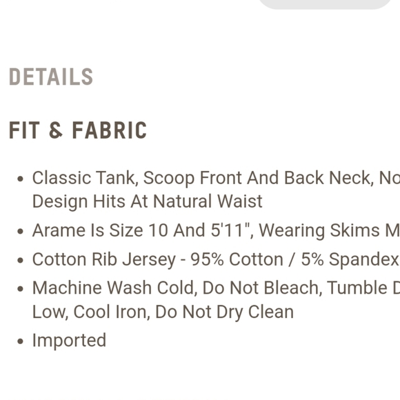 Skims Cotton Rib Tank - onyx black - Picture 6 of 9